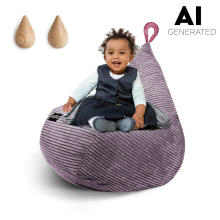 Qubo™ Tiny Drop Art deco Feel Art.165575 Kids ergonomical chair pouf, soft & cute pūtimo maišeliai, minkšti pupelių maišeliai, pupelių krepšys