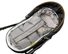Combi 3in1 Romper Bag – grey polar fleece
