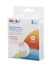 AKUKU Art. A0233 Daugkartinio naudojimo tinklinės kelnaitės po gimdymo (M dydis, 2 vnt.)
