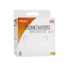 AKUKU Art.A0249 Silikoniniai spenelių įklotai dėkle (2 vnt.)