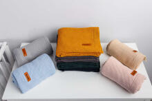 Knitted Blanket – blue