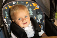 Waffle pushchair liner – clearing mint