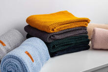 Knitted Blanket – mustard