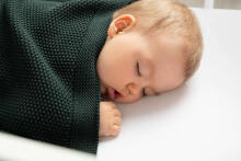 Knitted Blanket – dark green