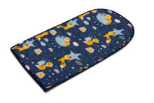 Velvet Baby Nest/baby Cocoon navy foxes