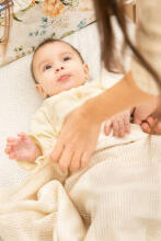 OPENWORK BLANKET LULU LIGHT PINK