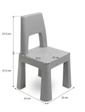 CHILDREN'S TABLE MONTI GREY