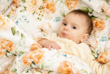 TWO-ELEMENT BEDDING PEONY 100X135 CM
