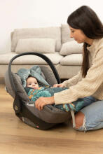 Velvet carry-cot swaddle blanket – LILY GRAY
