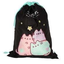 Ikonka Art.KX3765_3 Pusheen Pastelinis vaikiškų batų krepšys