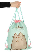 Ikonka Art.KX3766_2 Pusheen Mint vaikiškų batų krepšys