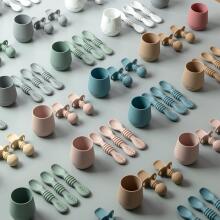 La Bebe™ Basic  Silicone Fork Art.169084 Light Beige