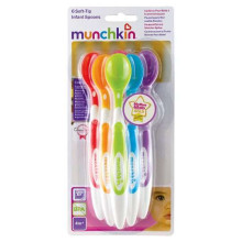 Munchkin 11003-6  Soft Tip Infant Spoon Mīkstas Karotītes