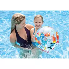 I-Toys Beach Ball Art.176811  Ryškus pripučiamas paplūdimio kamuolys 51 cm