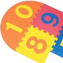 Bebe Basic Puzzle Art.180066 Daugiafunkcinis dėlionės kilimėlis su skaičiais ir formomis, 10 detalių
