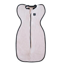 La Bebe™ NO Swaddle Up S Art.184768 Cream Medvilninis miegmaišis-vystyklai S dydžio.