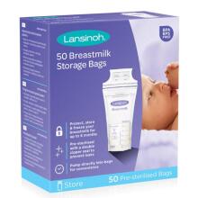 Lansinoh Breastmilk Storage Bag Art.40055 Motinos pieno laikymo maišeliai 50vnt.180ml