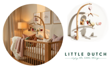 Little Dutch medinė muzikinė karuselė Fairy Garden FSC Art.9000