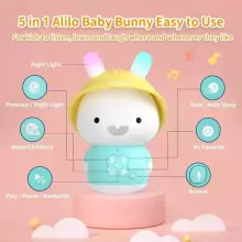 Alilo Smart Hare G9 RU – Interactive Musical Player and Developmental Toy for Children from 0+, with Russian Voice and 8GB Memory, Safe Silicone Ears, and Night Light