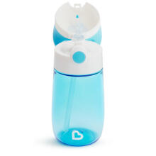 MUNCHKIN gertuvė su šiaudeliu, Flip & Go, Blue, 18 mėn.+, 355 ml, 90327P