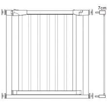 Laiptų apsauginiai vartai Springos SG0012A 75-89 cm