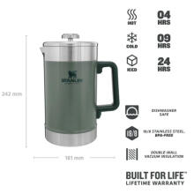 "Stay-Hot French Press" 1,4 l žalias