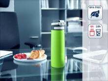 Termopuodelis LEIFHEIT Flip 600 ml, žalias