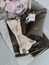 La Bebe™ Lingerie Basic Bio Cotton Art.20902 Nude&Black Maternity/Nursing Bra