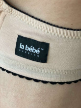 La Bebe™ Lingerie Basic Bio Cotton Art.20902 Nude&Black Barošanas krūšturis