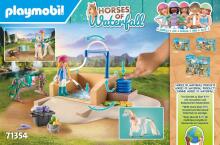 PLAYMOBIL WORLD OF HORSES Arklių plovykla su Isabella ir Lioness 71354