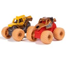 MONSTER JAM MINI JAMS paleidimo trasa su 2 transporto priemonėm Boneyard Blaster, 6069711