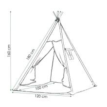 Tipi palapinė Springos TIP03 pilka