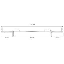 Olimpinis strypas Springos FA1052 220 cm 20 kg