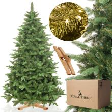 Dirbtinė Kalėdų eglutė Premium Royal Trees Sibiro eglė su mediniu stovu Springos CT0183 220 cm