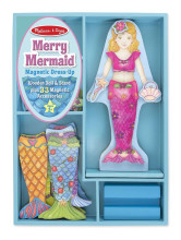 Melissa&Doug Magnetic Dress Up Merry Mermaid Art.18601 Magnētisko apģerbu komplekts Saģērb mani