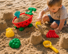 Bebe Basic Sand Toys Art.214967 Smėlio priedų rinkinys, 6 vnt.