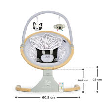 KinderKraft Lumi  Art.221504  Grey supamoji kėdė