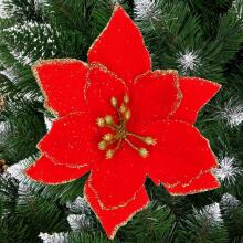Kalėdinė puošmena "Poinsettia" Springos CA0732 13x13 cm