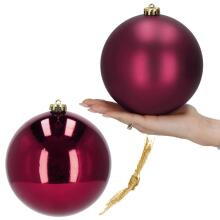 Kalėdiniai rutuliai Springos CA1179 2 vnt 15 cm bordo spalvos