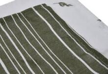 La bebe™ Muslin Mouth Cloth Stripe & Olive Leaf Green GOTS Art.537-848-66094 - Aukščiausios kokybės muslino veido vystyklai, 1 vnt. (31x31 cm)