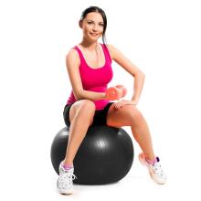 Gimnastikos kamuolys Springos FB0014 65 cm su pompa juodas
