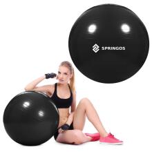 Gimnastikos kamuolys Springos FB0015 85 cm su pompa juodas