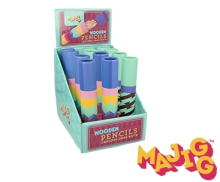 „Kids Krafts Majigg“ mediniai pieštukai „Tube Art.WD246“ spalvoti vaikų pieštukai patogioje 10 vnt. Pakuotėje.