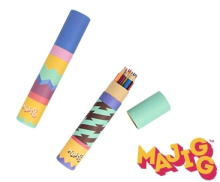 Kids Krafts Majigg Wooden Pencils Tube Art.WD246 Детские цветные карандаши  в удобной упаковке 10 шт.
