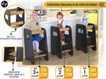 Wooden Learning Tower Art.224034 Black