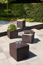 Lauko pufas Keter Cube, rudas