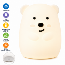 BO Night Lamp Bear Art.225763 Spalvą keičianti naktinė lemputė Lokys