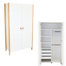 La Bebe™ Scandi Wardrobe Art.227071 White/Grey