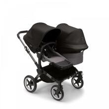 Bugaboo Donkey 6 Double  Art.227108 Heritage Black  Kūdikių universalus vežimėlio transformatorius