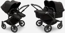Bugaboo Donkey 6 Twin Art.227114 Heritage Black Kūdikių universalus vežimėlio transformatorius